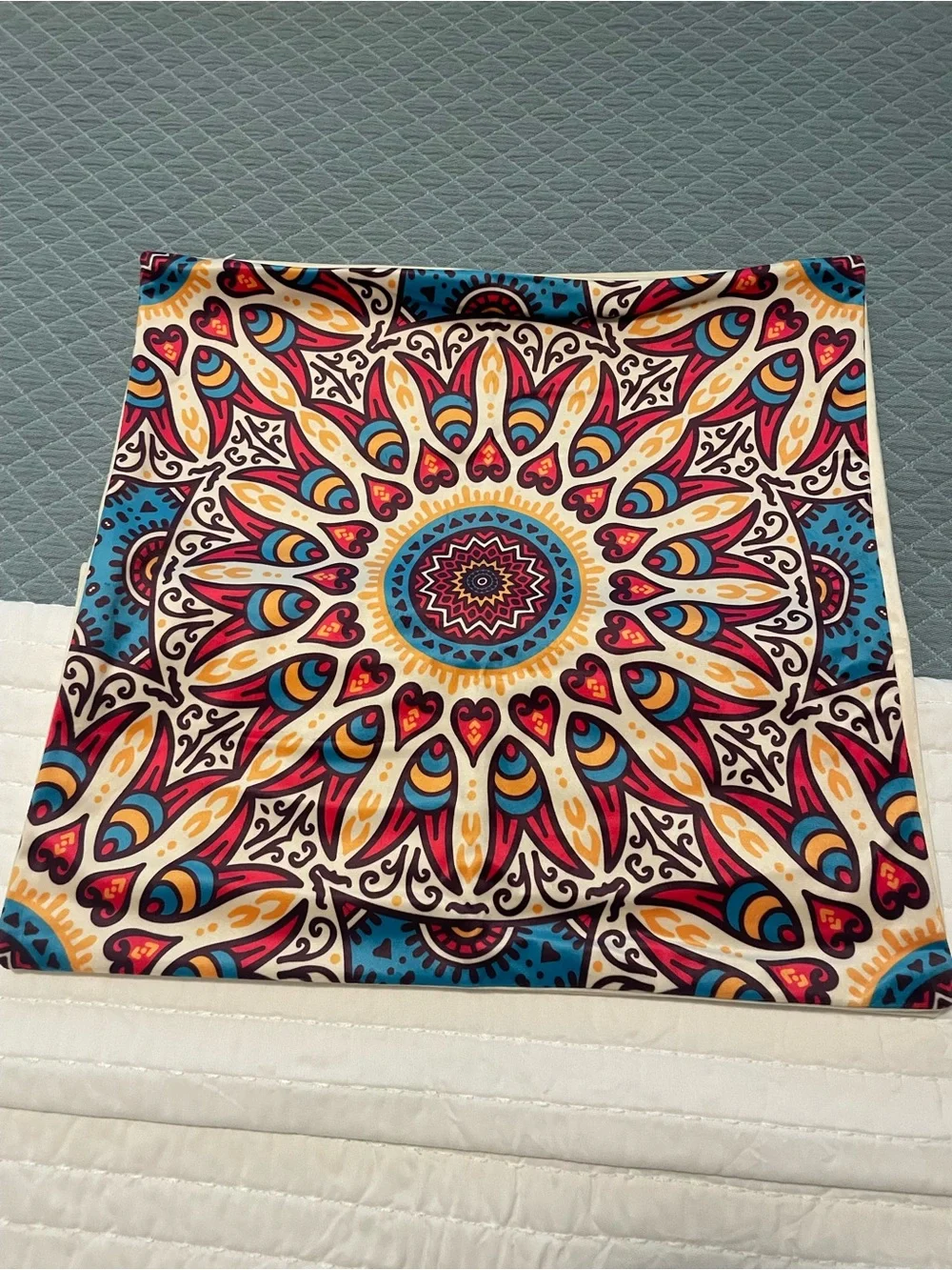 Bohemian Mandala Accent Pillow Covers in Multicolor - Set of Four